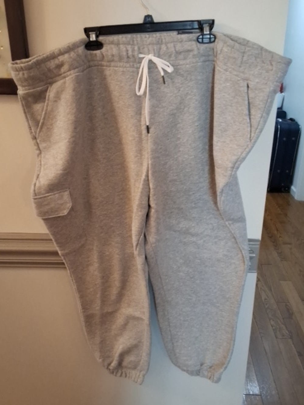 Kohl's Ultrasoft Fleece Jogger Pants in Heather Gray